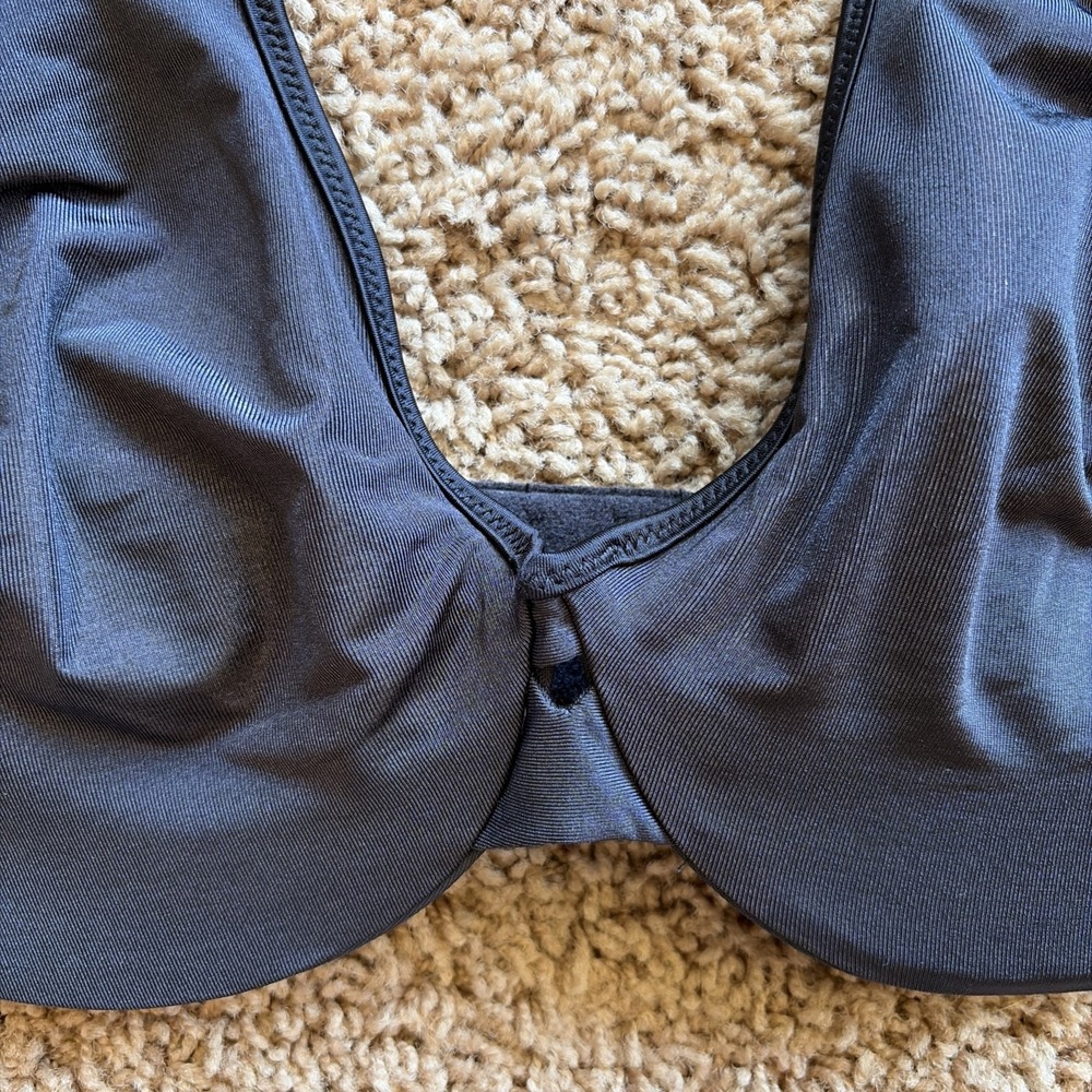 Lilyette by Bali Black Minimizer Plunge Into Comfort Keyhole Underwire Bra 34DD - Picture 5 of 12